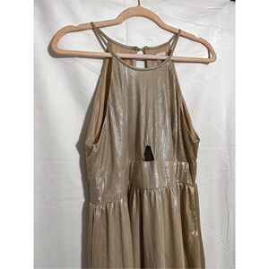 Altar’d State gold cocktail dress